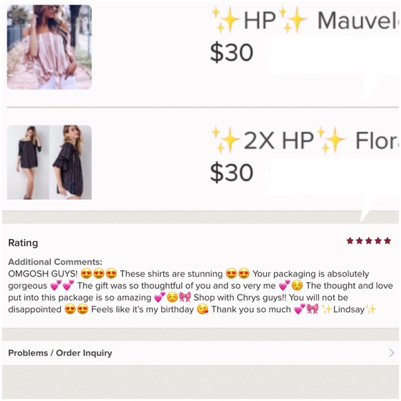 Mauve Off Shoulder Top - 5 Stars - Picture 8 of 8